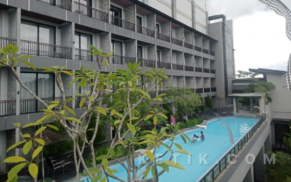 Foto Pemandangan Grand Miami Hotel Malang dari rooftop. (Foto: Aliyah/Ketik.com)