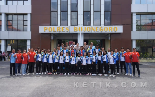 Foto Kapolres Bojonegoro,  PJU dan peserta siap berlaga