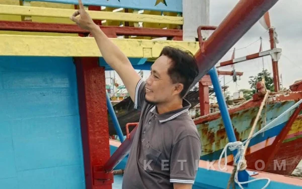 Foto Sudir, Ketua TPI Kemiren, Kelurahan Tegalkamulyan Cilacap Selatan. (Foto: Nani Eko/Ketik)