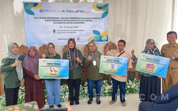 Foto FKH Unair Surabaya bersama Disnakkan Bojonegoro