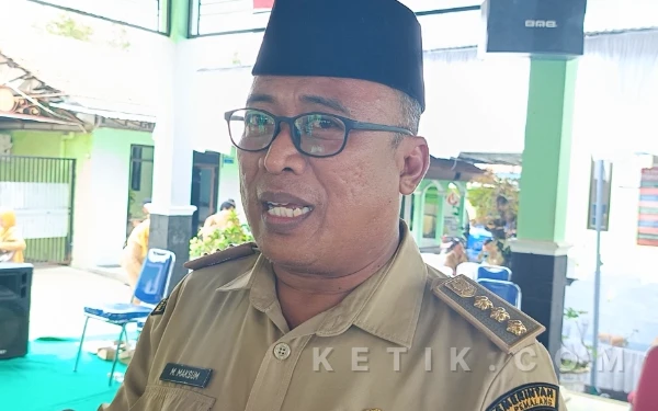 Foto Camat Comal, Muchammad Maksum saat diwawancara usai mengikuti acara Musrenbang RKPD 2027 (Foto: Slamet/ketik.com)