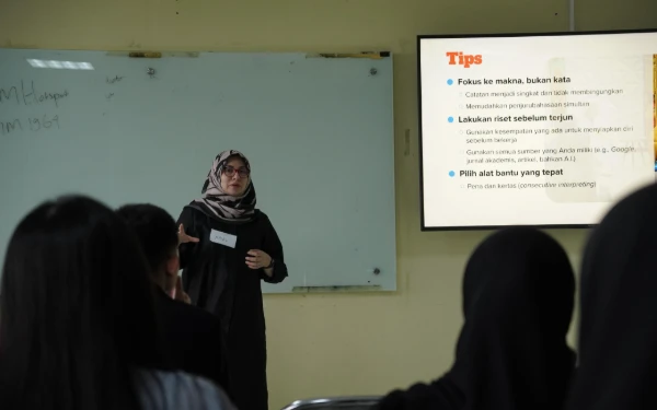 Foto Kelas Interpreting yang digelar HPI Komda Jatim di sela-sela kegiatan TPJ 2026 (Foto: HPI Komda Jatim)