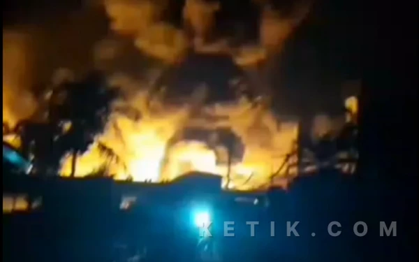 Foto Peristiwa kebakaran tersebut  terjadi pada Sabtu (14/2/2026) (Foto : Andriego/ketik.com).