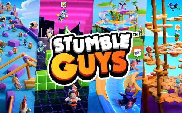 Foto Tampilan halaman depan gim Pico Park dengan berbagai karakter unik. (Foto: Steam)