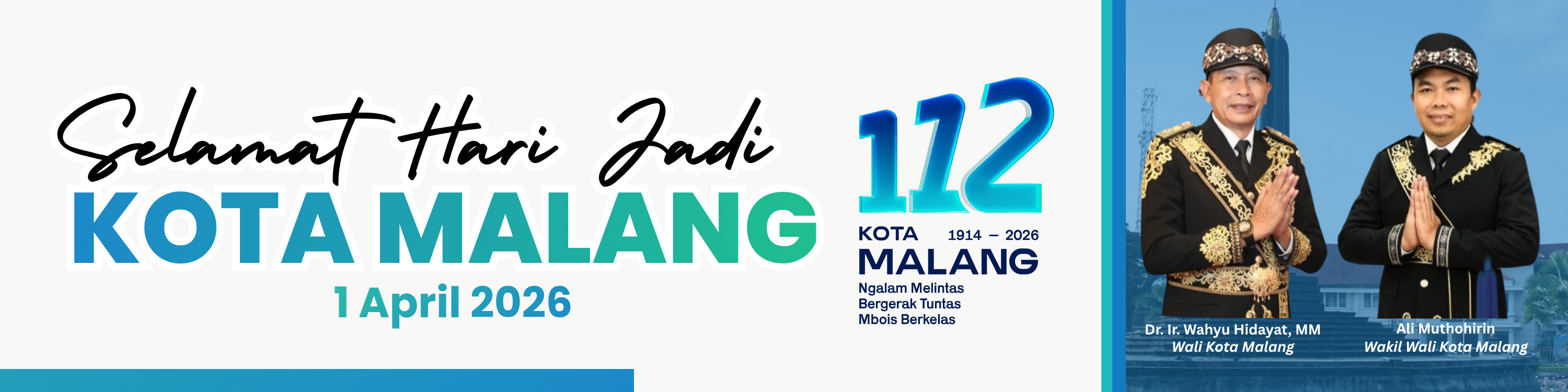 Banner HUT Kota Malang 112