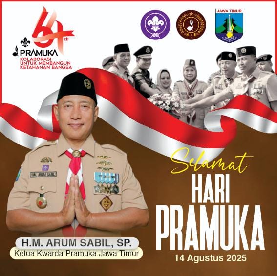 Ucapan Selamat Hari Pramuka 14 Agustus 2025 oleh H.M. Arum Sabil, SP