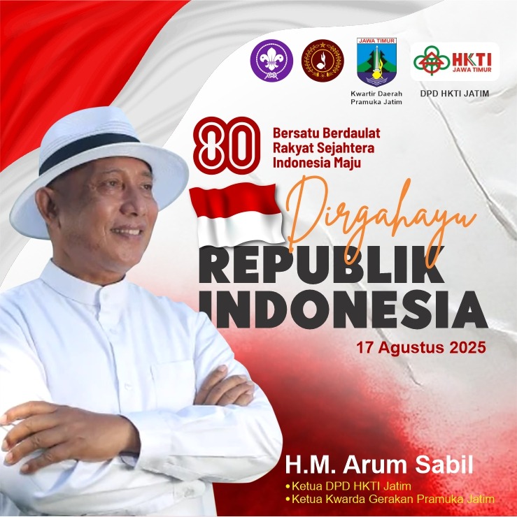 Ucapan Dirgahayu Republik Indonesia 80th oleh H.M. Arum Sabil, SP
