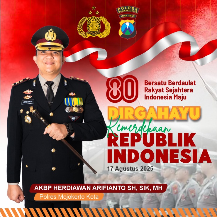 Ucapan Dirgahayu Republik Indonesia 80th oleh AKBP Herdiawan Arifianto, SH, SIK, MH