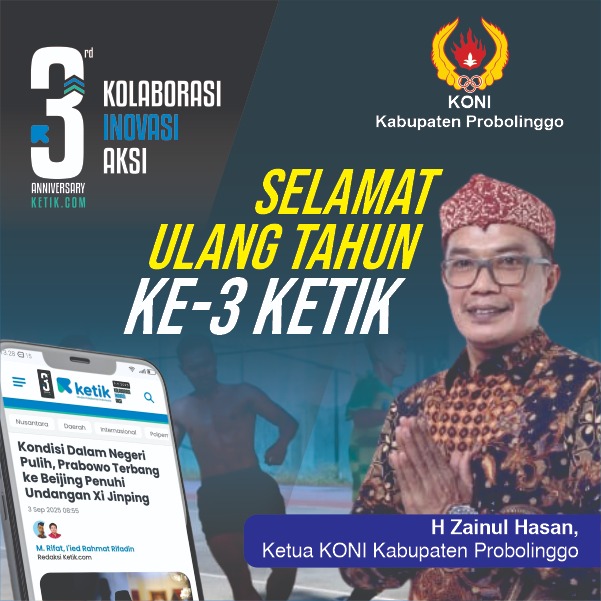 Ucapan HUT ke-3 Ketik.com 9-9-2025 oleh H. Zainul Hasan