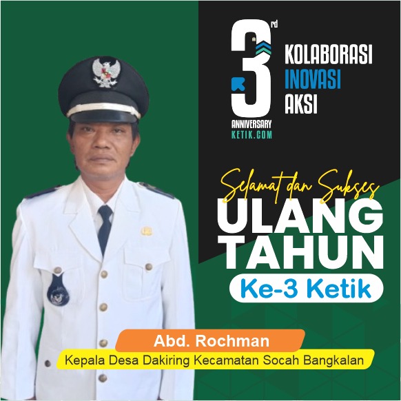 Ucapan HUT ke-3 Ketik.com 9-9-2025 oleh Abd. Rochman