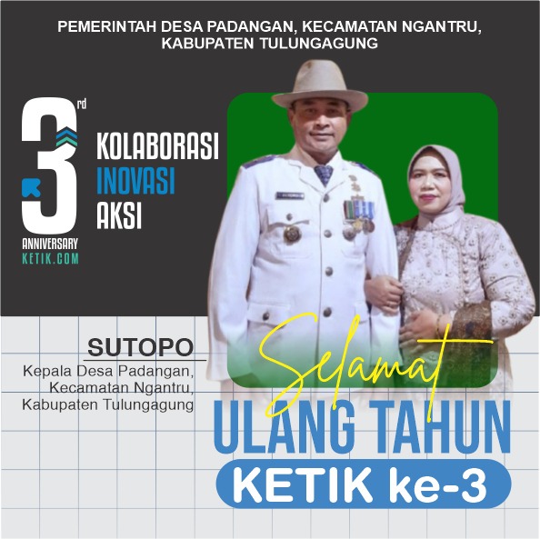 Ucapan HUT ke-3 Ketik.com 9-9-2025 oleh Sutopo
