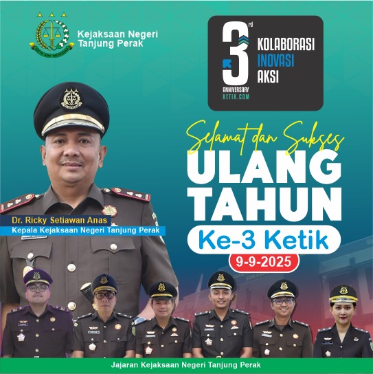 Ucapan HUT Ke-3 Ketik.com oleh Dr. Ricky Setiawan Anas