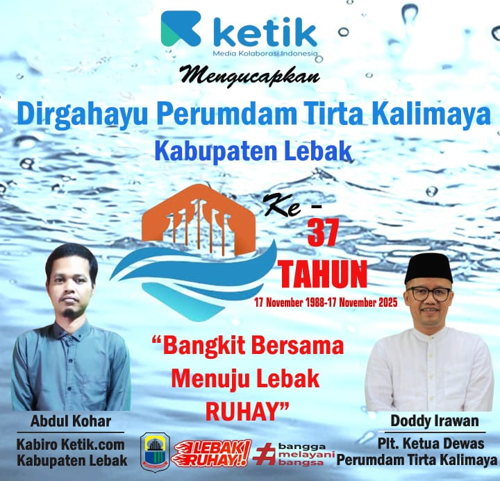 Ucapan Dirgahayu Perumdam Tirta Kalimaya Kabupaten Lebak