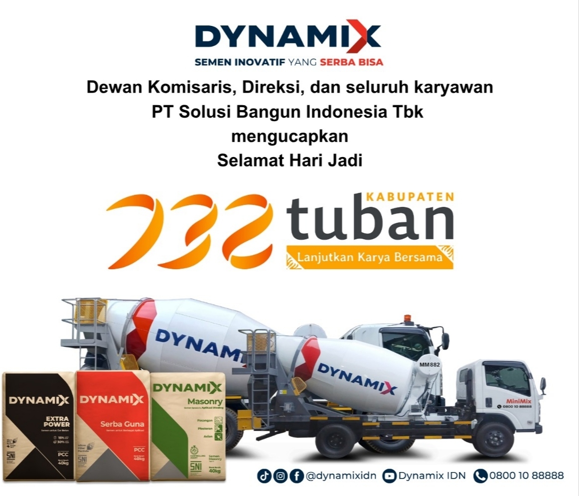Ucapan Selamat Hari Jadi Tuban ke 732 oleh Dewan Komisaris,Direksi, dan seluruh karyawan PT Solusi Bangun Indonesia