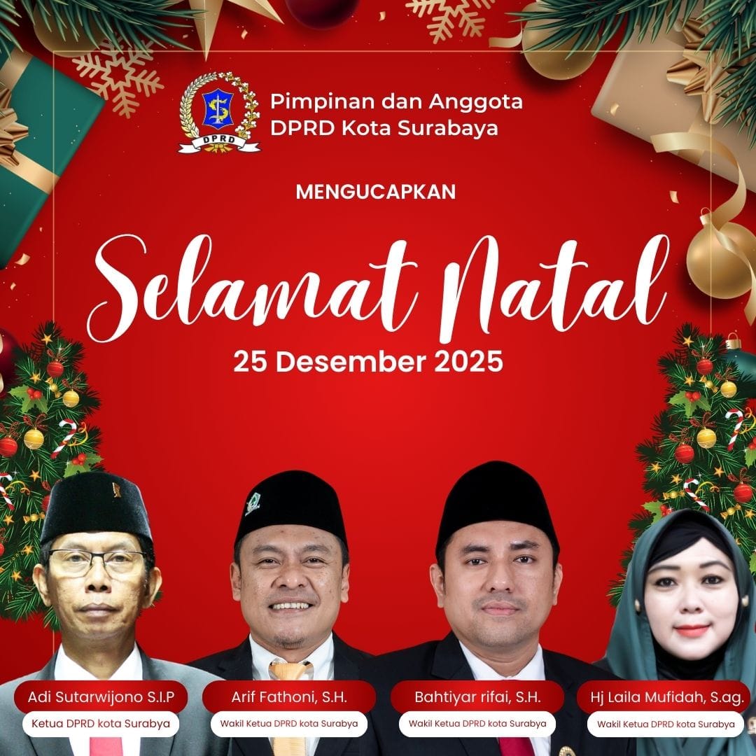 Ucapan Selamat Hari Natal 2025 oleh DPRD Kota Surabaya