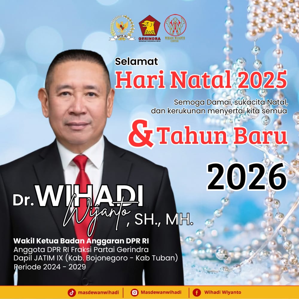Ucapan Selamat Hari Natal 2025 dan Tahun Baru 2026 oleh Dr. Wihadi Wijanto, S.H, M.H