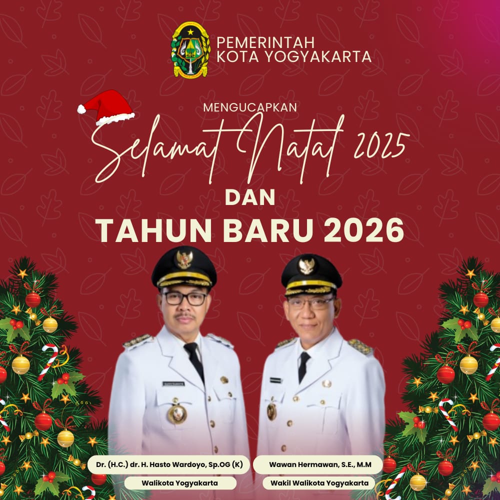 Ucapan Selamat Natal dan Tahun Baru oleh Pemkot Yogyakarta