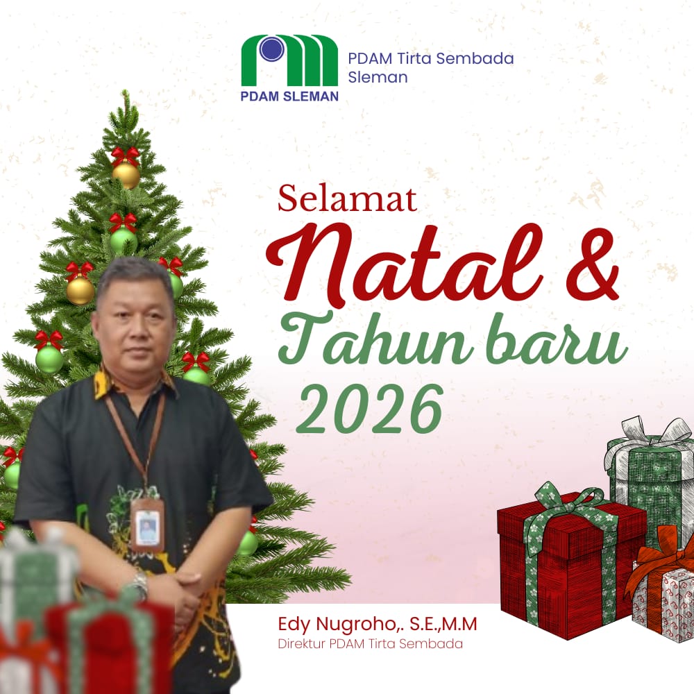 Ucapan Selamat Natal 2025 dan Tahun Baru 2026 oleh PDAM Tirta Sembada Sleman