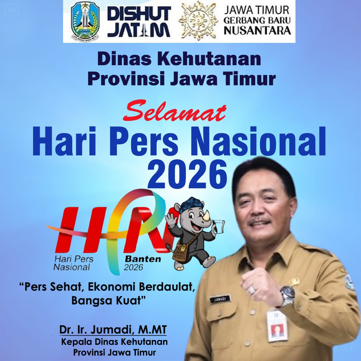 Ucapan Hari Pers Nasional oleh Kepala Dinas Kehutanan Provinsi Jawa Timur