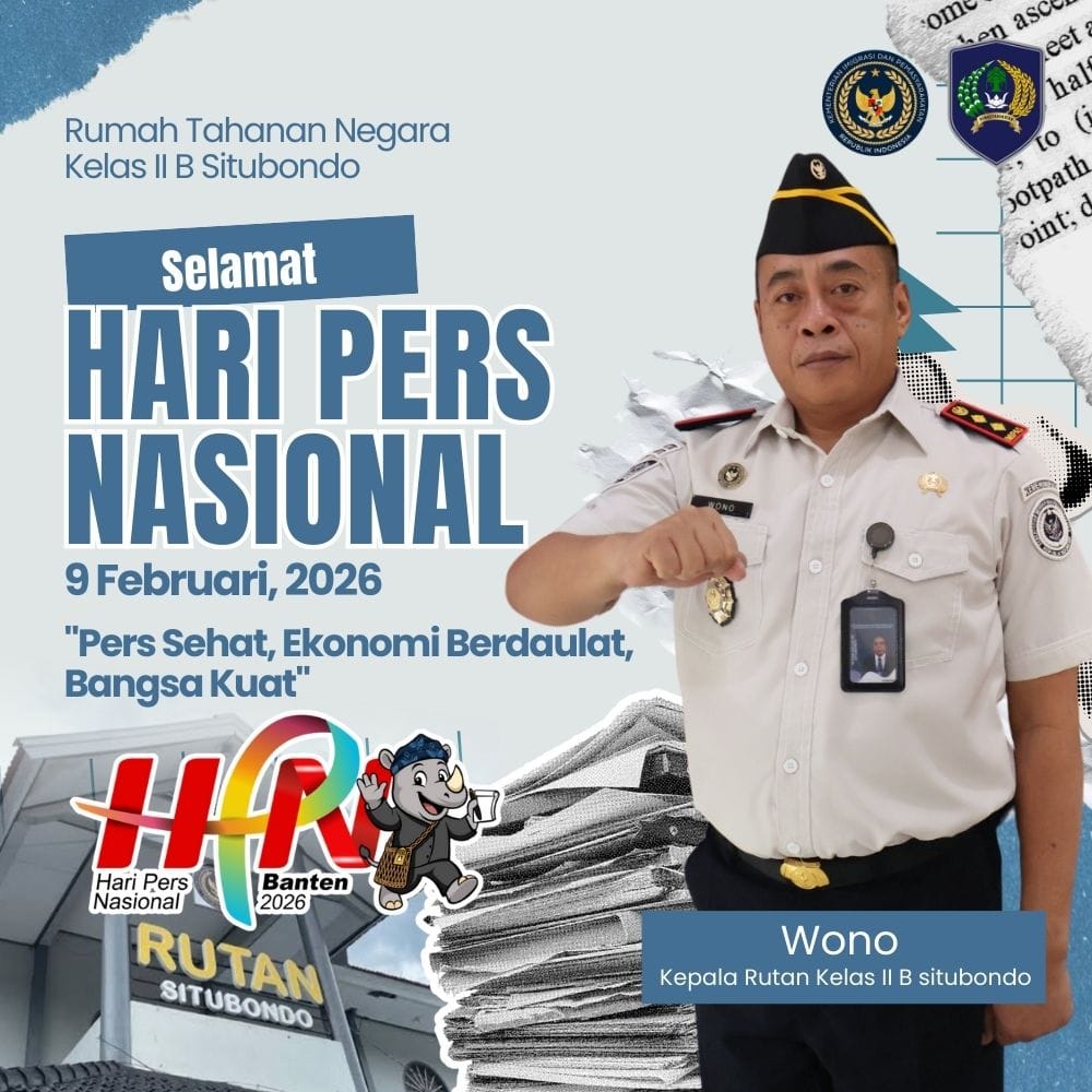 Ucapan Hari Pers Nasional oleh Kepala Rutan Kelas II B Situbondo