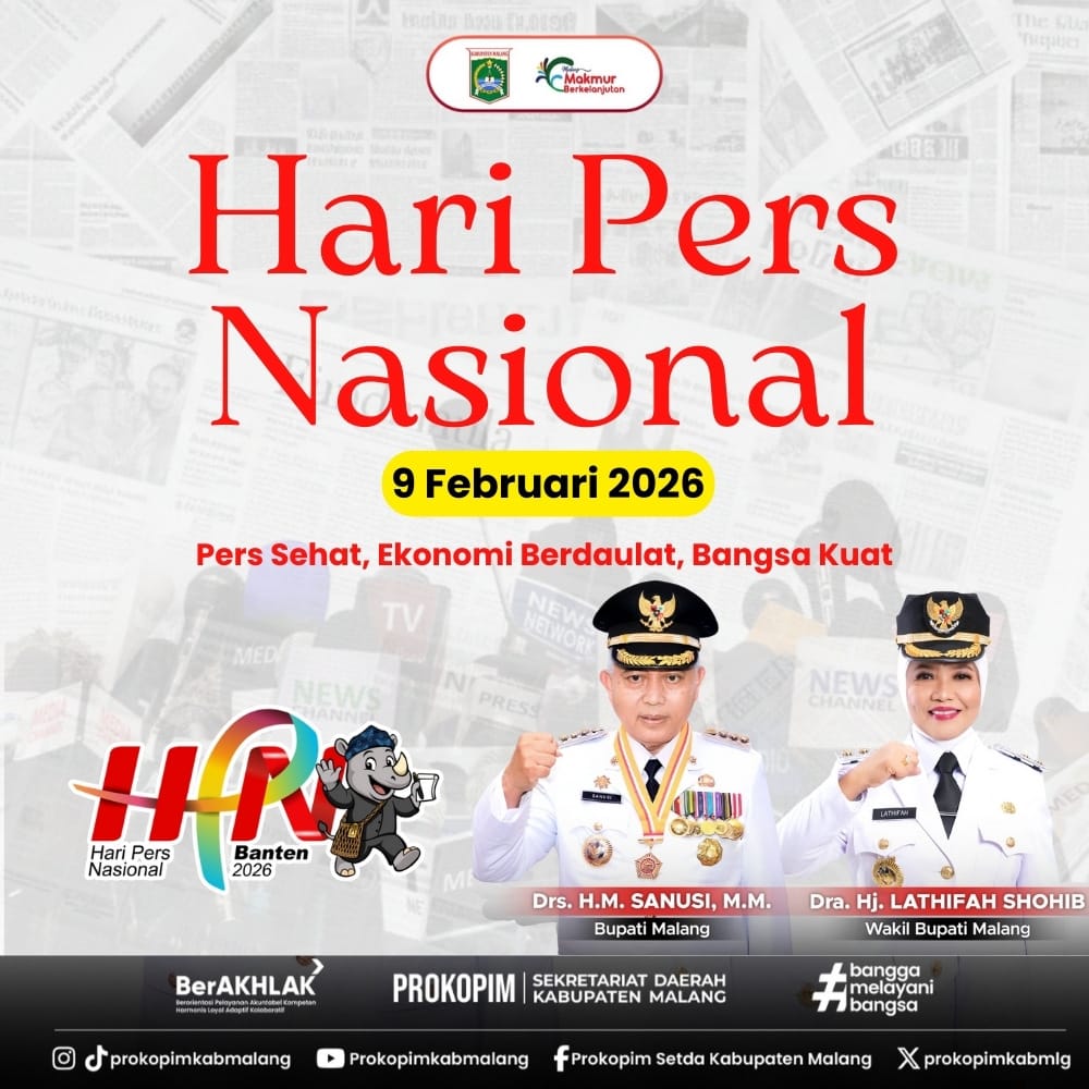Ucapan Selamat Hari Pers Nasional oleh Bupati dan Wakil Bupati Kabupaten Malang