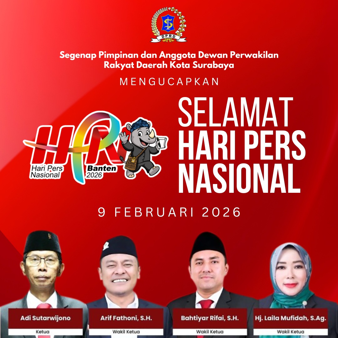 Ucapan Selamat Hari Pers Nasional oleh DPRD Kota Surabaya