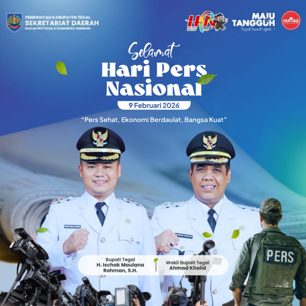 Ucapan Selamat Hari Pers Nasional oleh Pemerintah Kabupaten Tegal