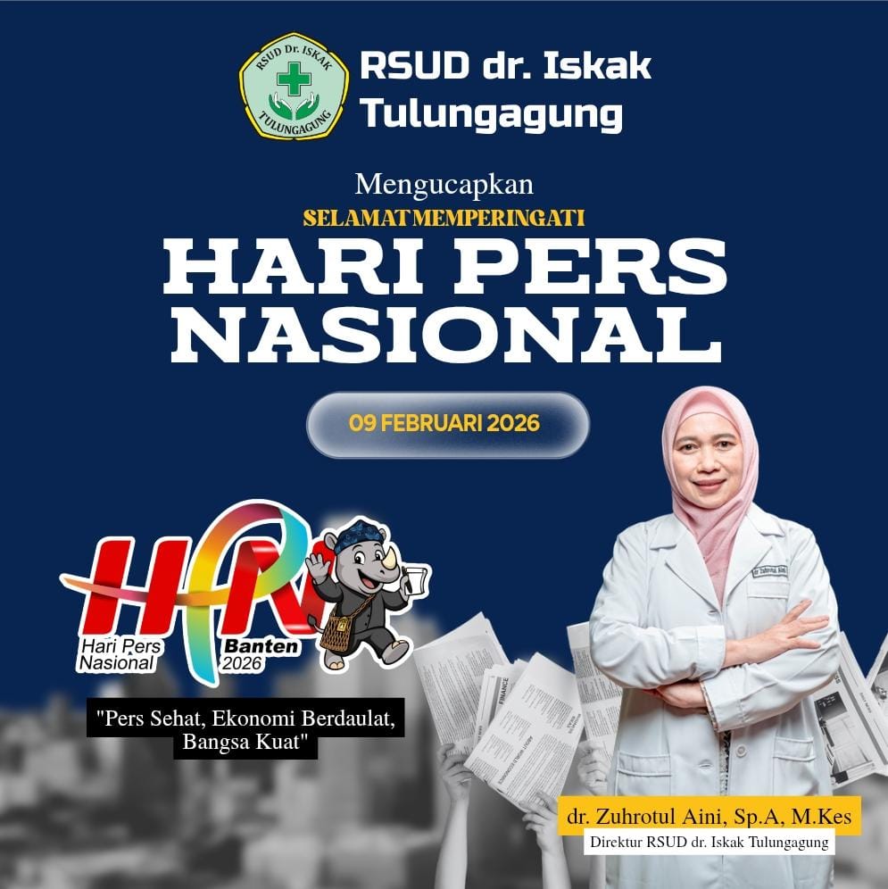 Ucapan Selamat Hari Pers Nasional oleh RSUD dr. Iskak Tulungagung