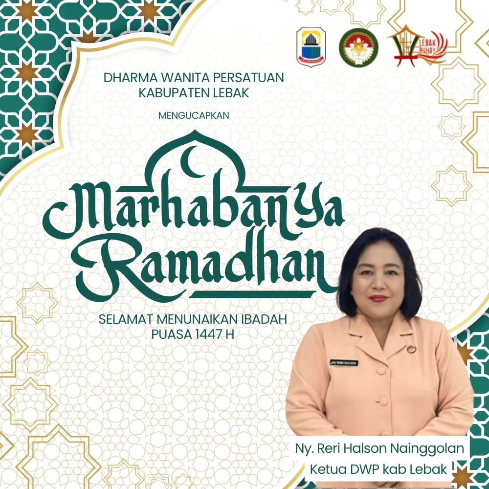 Ucapan Selamat Menunaikan Ibadah Puasa oleh Ketua DWP Kabupaten Lebak