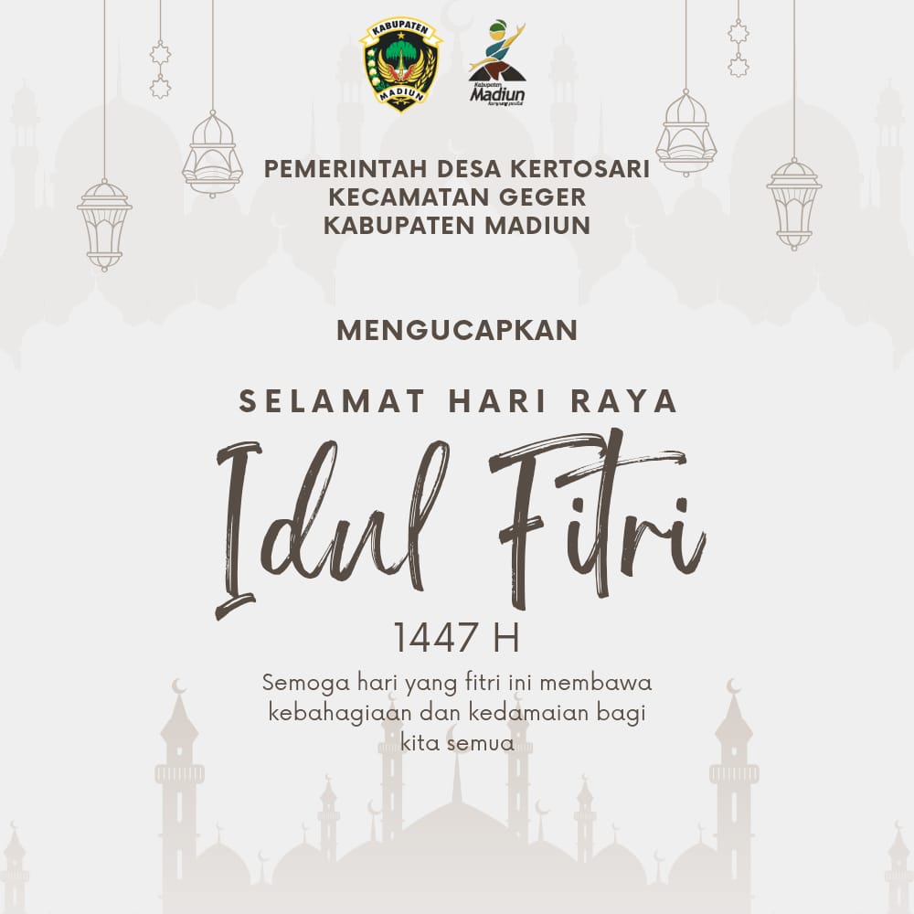Ucapan Idul Fitri 1447H oleh Pemerintah Desa Kertosari Kecamatan Geger Kabupaten Madiun