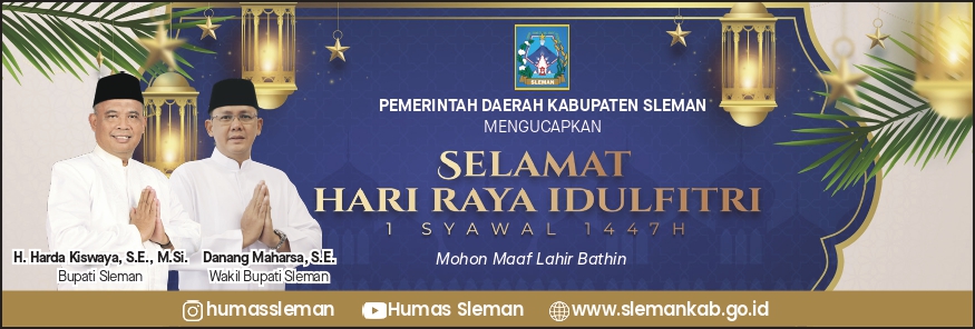 Ucapan Selamat Hari Raya Idul Fitri 1447H oleh Bupati dan Wakil Bupati Sleman