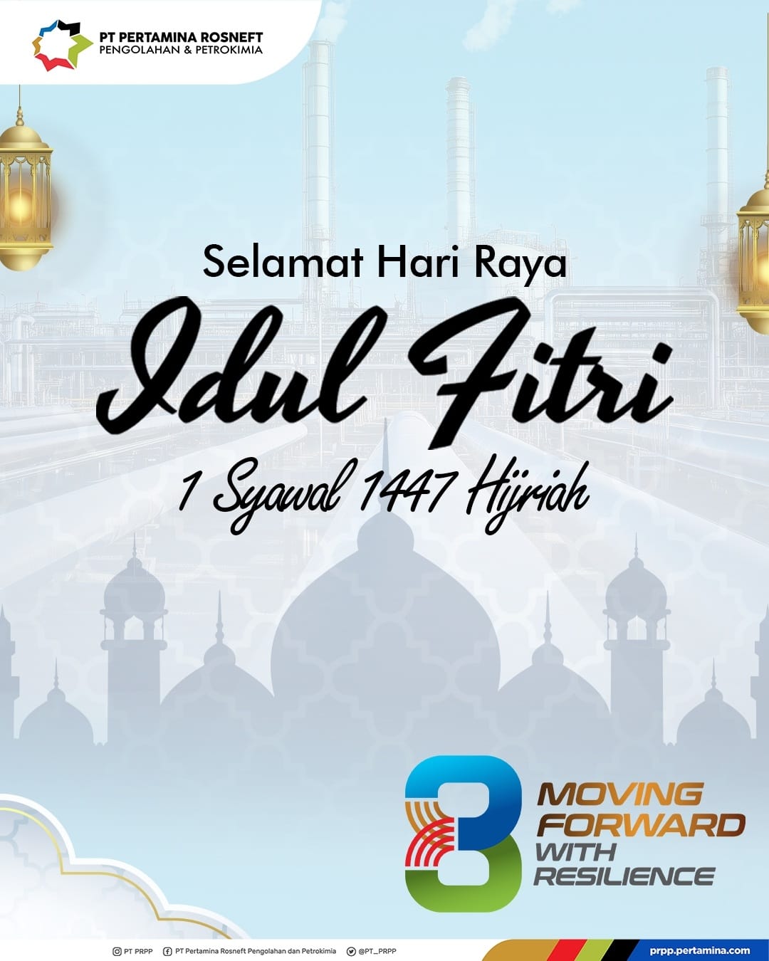 Ucapan Hari Raya Idul Fitri 1447H oleh PT Pertamina Rosneft