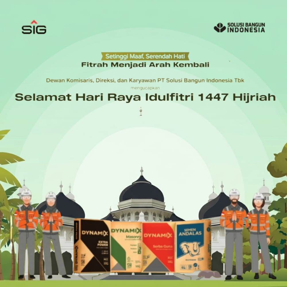 Ucapan Selamat Idul Fitri 1447H oleh PT Solusi Bangun Indonesia