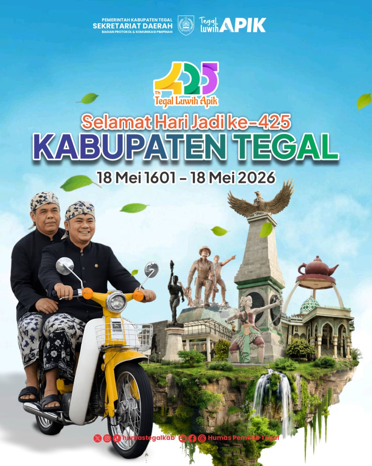 Ucapan Selamat Hari Jadi ke 425 Kabupaten Tegal oleh Pemerintah Kabupaten Tegal