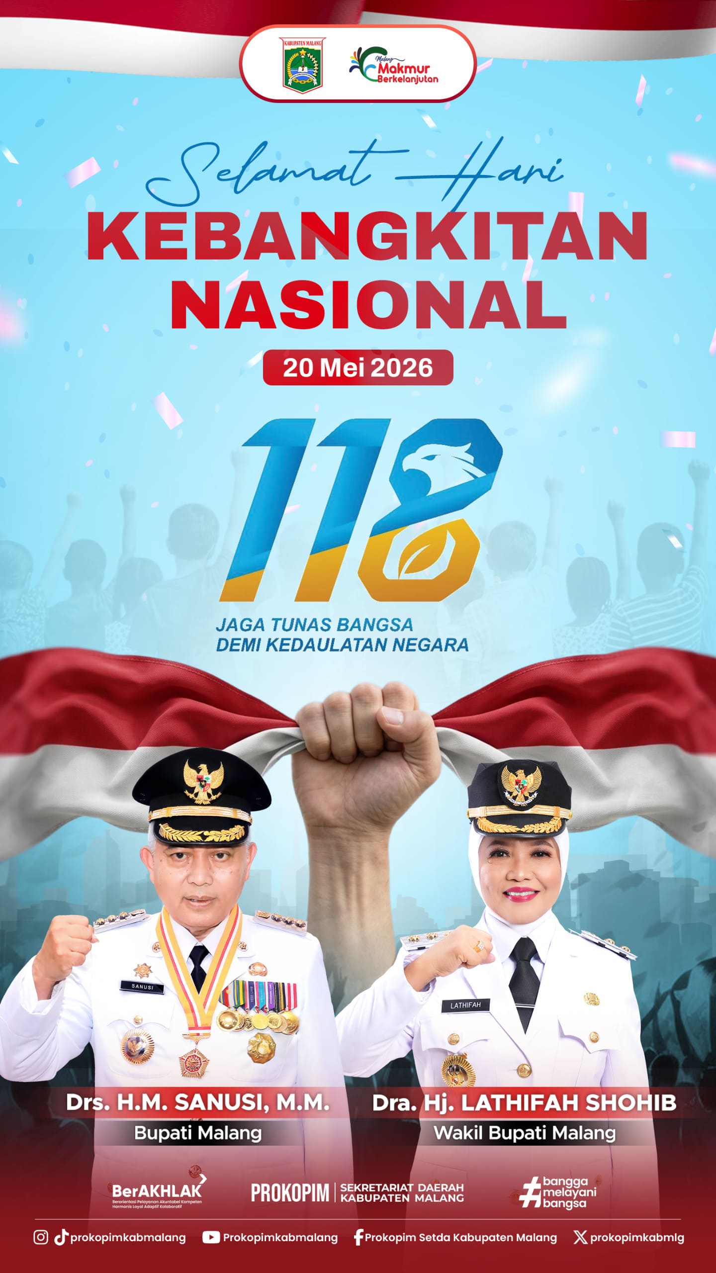 Ucapan Selamat Hari Kebangkitan Nasional oleh Bupati dan Wakil Bupati Malang