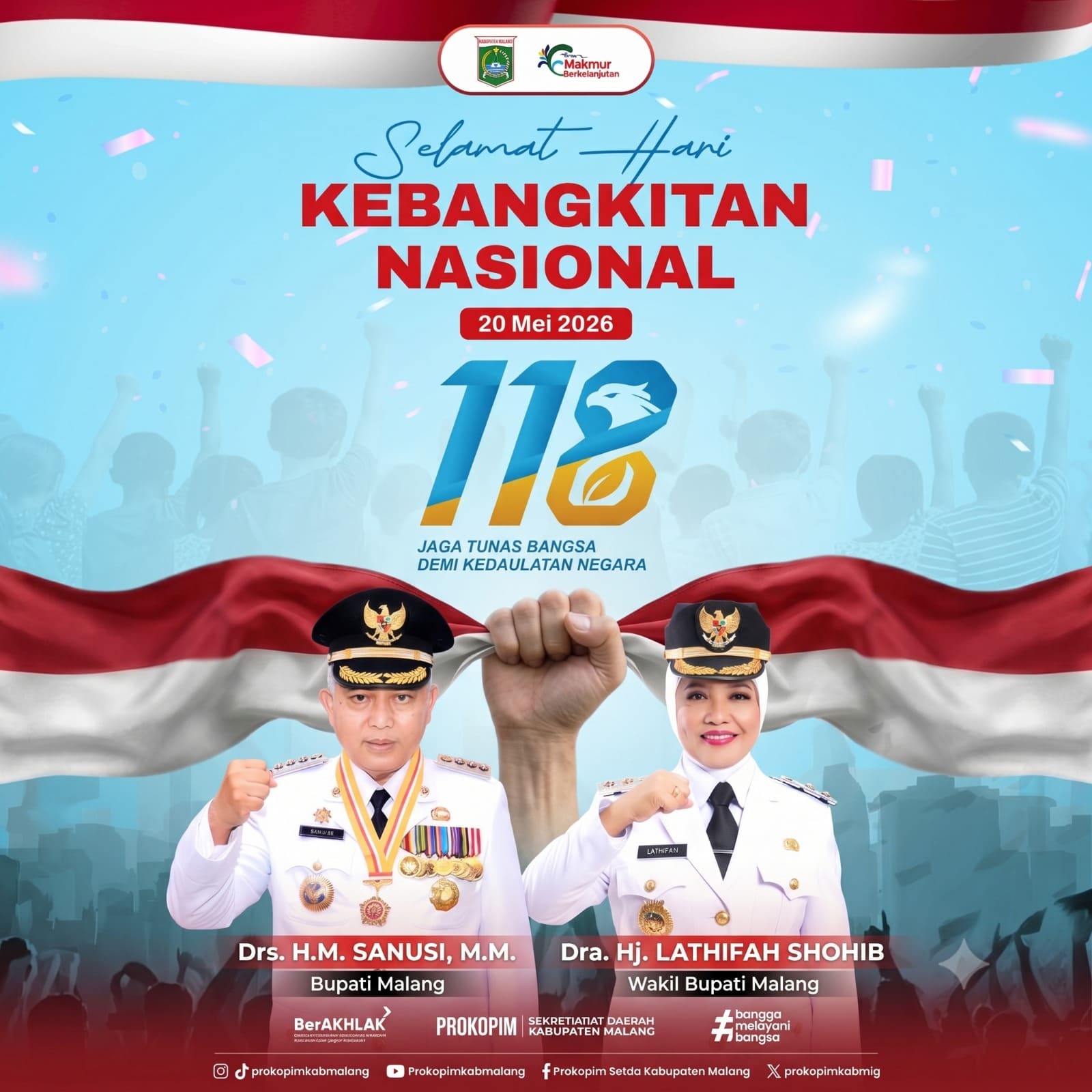 Ucapan Selamat Hari Kebangkitan Nasional oleh Bupati dan Wakil Bupati Malang
