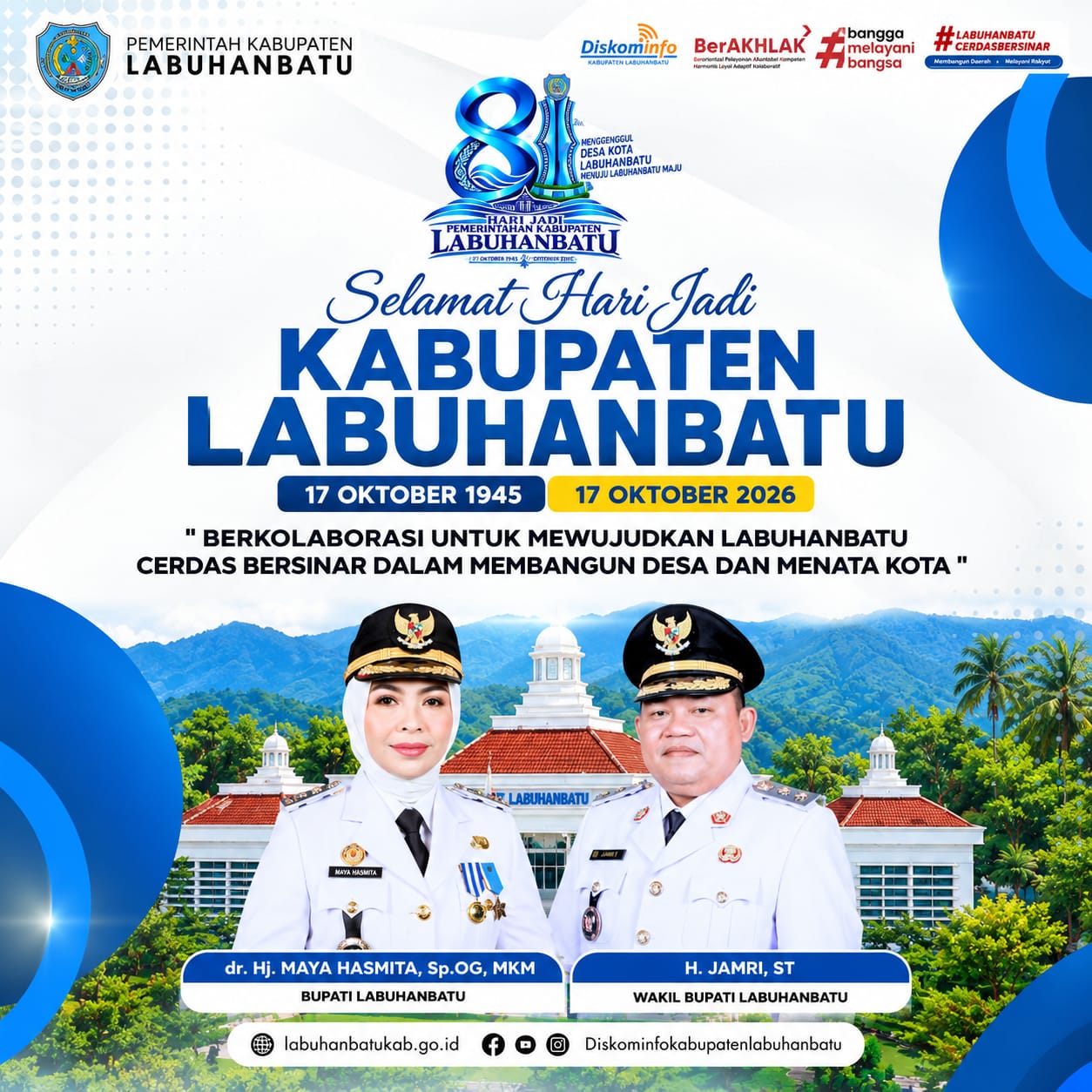 Ucapan Selamat Hari Jadi Kabupaten Labuhanbatu 17 Oktober 2026