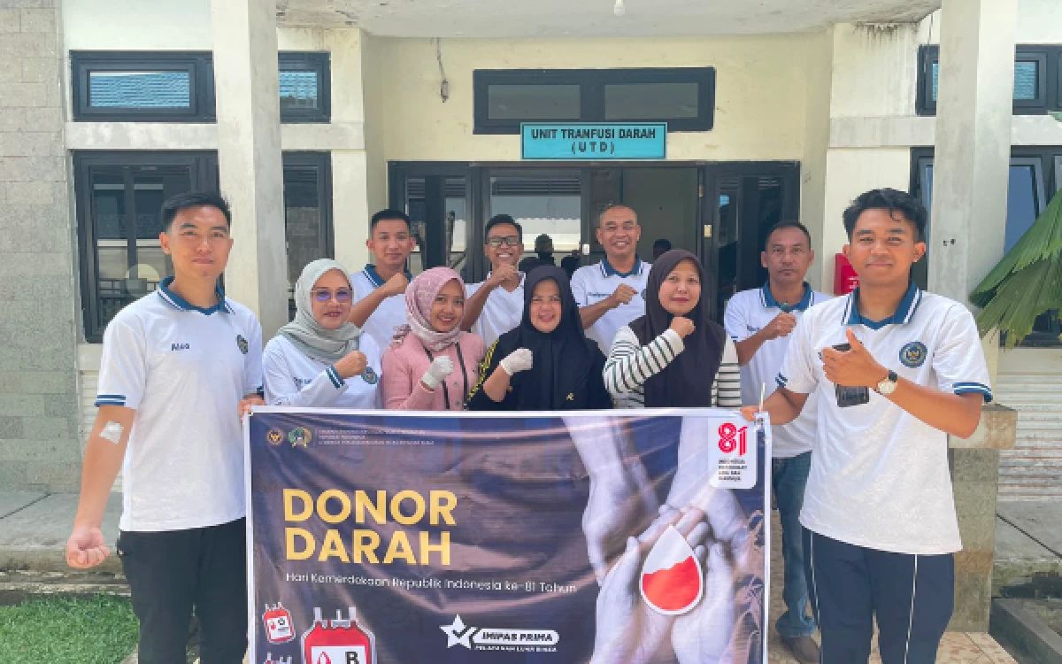 Thumbnail Berita - Lapas Kelas III Pagar Alam gelar giat Bakti Sosi, Bantu Pasien yang Membutuhkan Darah