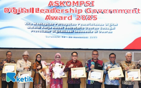 Sekda Sidoarjo Raih Prestasi Terbaik I Nasional ADLG Awards 2025