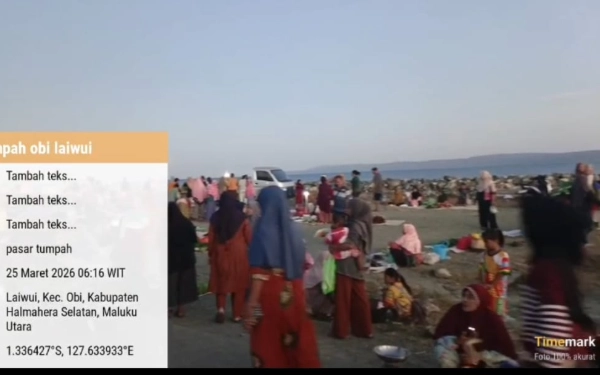 Foto Suasana pagi para pengunjung mulai berkurang.
( Foto Riman/ketik)