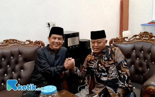 Pilkada Adem, Petahana Cabup Malang Sanusi Temui Rivalnya Gunawan