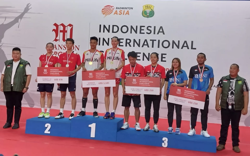 Tumbangkan Pasangan China, Dejan/Gloria Raih Gelar Keempat Beruntun di Malang