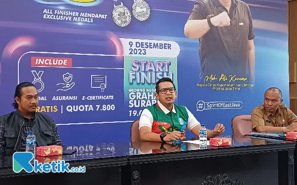 Dispora Jatim Gelar KIP Nite Run, Ajak Masyarakat Lari 7,8 Km Nikmati Surabaya Malam Hari