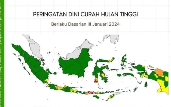 Waspada! BMKG Rilis Beberapa Wilayah Rawan Banjir di Indonesia