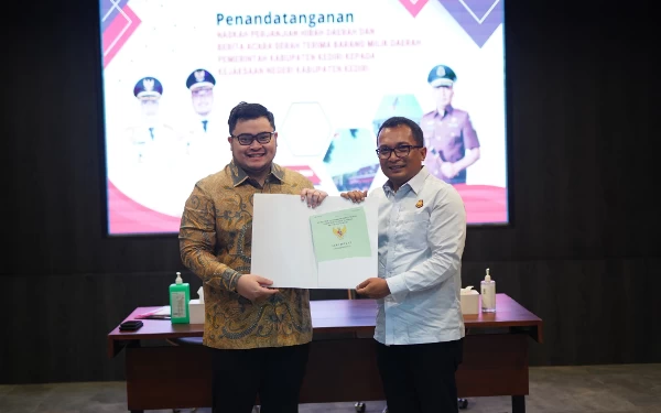 Kejaksaan Kabupaten Kediri Dapat Hibah Tanah 2866 Meter Persegi