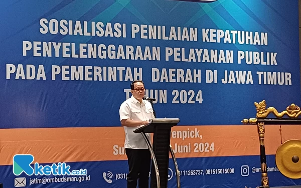 Ombudsman RI Nilai Pelayanan Publik Pemprov Jatim Baik, Hanya 2 Daerah Masuk Zona Kuning