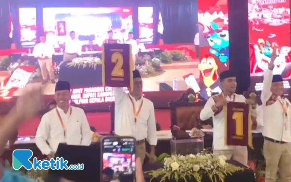 Ini Hasil Pengundian Nomor Urut Calon Bupati dan Wakil Bupati Bangkalan di Pilkada 2024