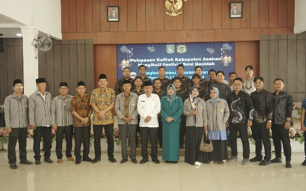 Pelepasan Kafilah Diiringi Festival Seni Qasidah Tingkat Provinsi, Ini Pesan Pjs Bupati Asahan