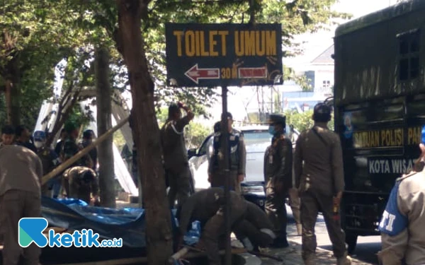 Satpol PP Kota Batu Finalisasi Penertiban PKL Sultan Agung