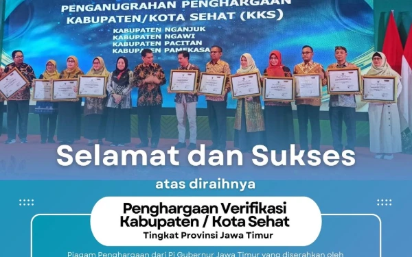 Lumajang Raih Penghargaan Kabupaten Sehat dari Pemprov Jatim